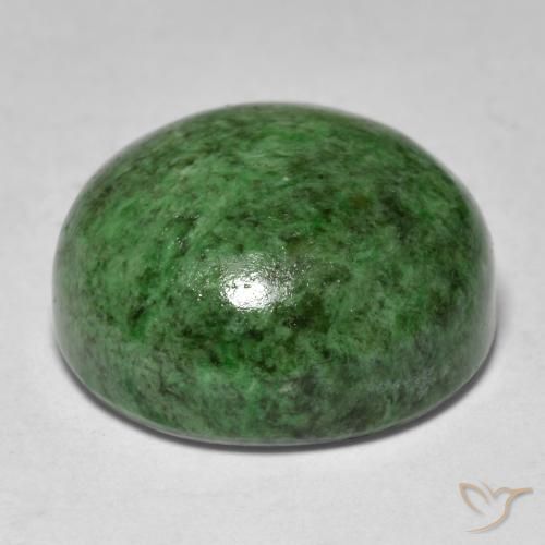 Maw-Senta-Senta verde escuro Natural 17.32ct, Redondo, Opaco