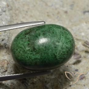 Maw-Senta-Senta Verde escuro Natural 28.65ct, oval, Opaco