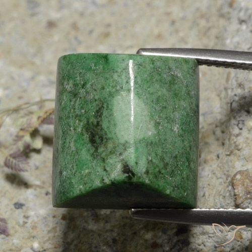 18.97ct Natural Verde médio Maw-Senta-Senta, baguete, Opaco