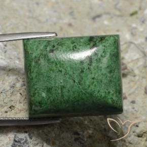 Maw-Senta-Senta verde escuro Natural 34.18ct, baguete, Opaco