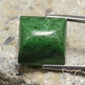 Maw-Senta-Senta Verde escuro Natural 23.44ct, Quadrado, Opaco