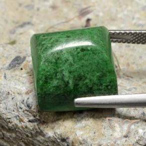 Maw-Senta-Senta Verde escuro Natural 23.44ct, Quadrado, Opaco