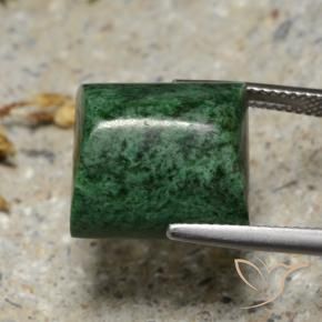 Maw-Senta-Senta verde escuro Natural 19.76ct, baguete, Opaco