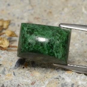 Maw-sit-sit verde natural 8,55ct, baguete, opaco