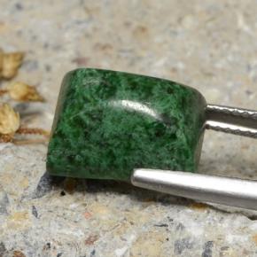 Maw-sit-sit verde natural 8,55ct, baguete, opaco