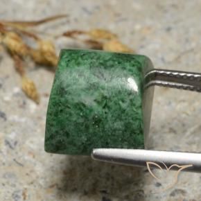 Maw-Senta-Senta Verde escuro Natural 17.43ct, Quadrado, Opaco