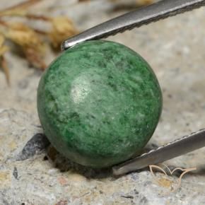Maw-Senta-Senta Pinho Verde Pálido Natural 7.68ct, Redondo, Opaco