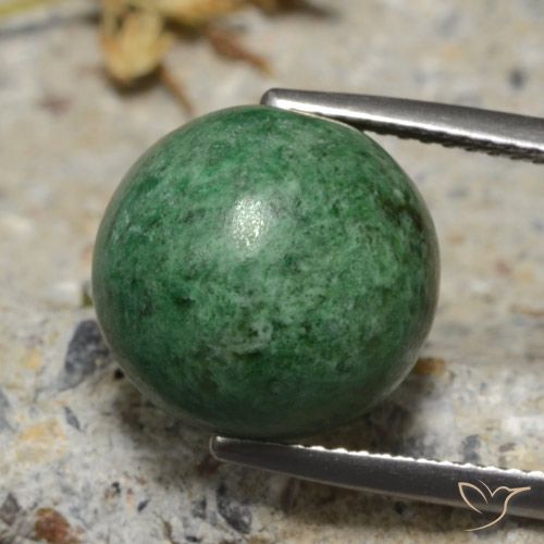 13.04ct Natural Verde médio Maw-Senta-Senta, Redondo, Opaco
