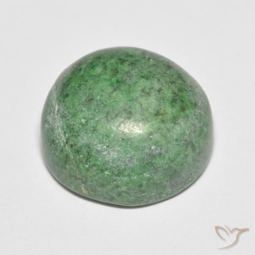 Maw-Senta-Senta Verde médio Natural 13.92ct, Redondo, Opaco