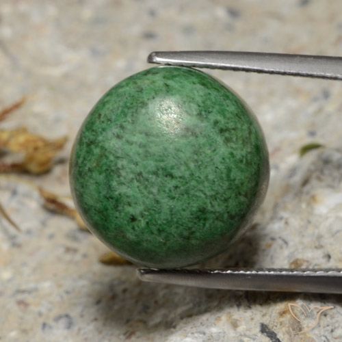 15.52ct Natural Pinho Verde Pálido Maw-Senta-Senta, Redondo, Opaco
