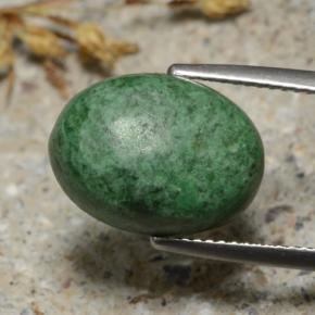 Maw-sit-sit verde natural 9,38ct, corte oval, opaco