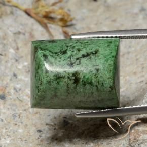 Maw-Senta-Senta Verde médio Natural 32.98ct, baguete, Opaco