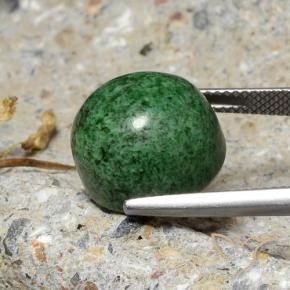 Maw-Senta-Senta verde escuro Natural 18.17ct, Redondo, Opaco