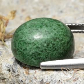 Maw-Senta-Senta Verde médio Natural 12.36ct, oval, Opaco