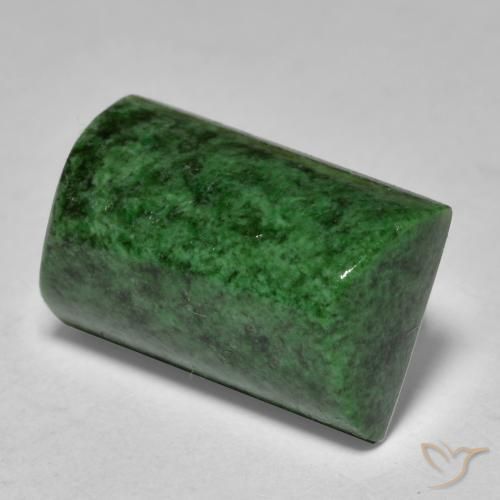 Maw-Senta-Senta Verde escuro Natural 13.33ct, baguete, Opaco