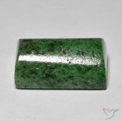 Maw-Senta-Senta Verde escuro Natural 13.33ct, baguete, Opaco