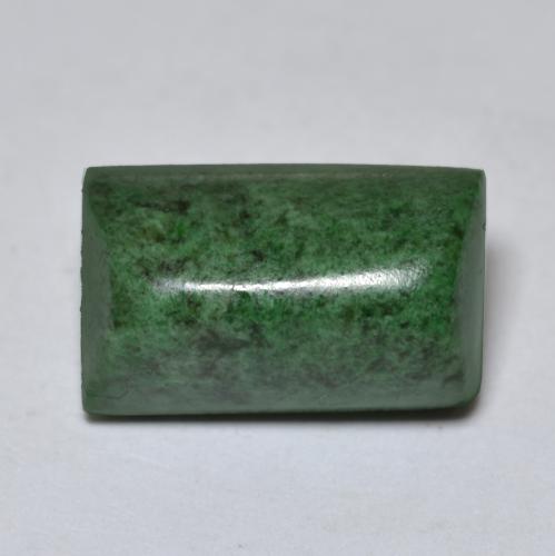 Maw-sit-sit verde natural 11,12ct, baguete, opaco