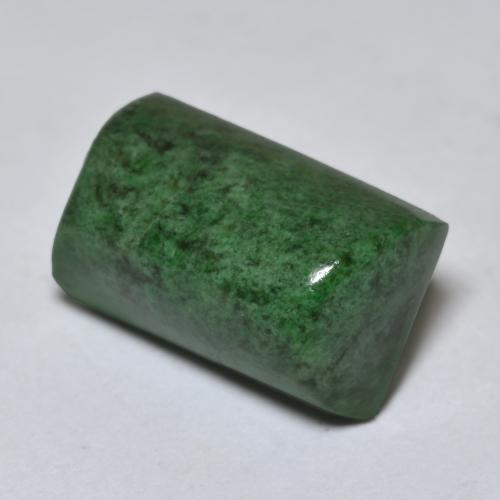 Maw-sit-sit verde natural 11,12ct, baguete, opaco