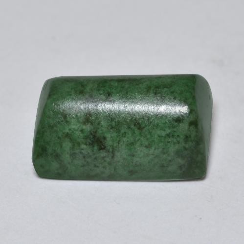 Maw-sit-sit verde natural 11,12ct, baguete, opaco