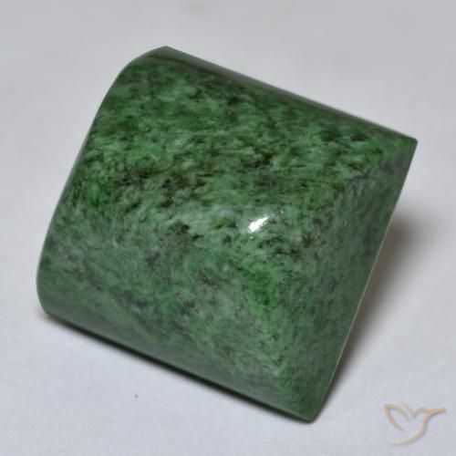 Maw-Senta-Senta verde escuro Natural 19.98ct, Quadrado, Opaco