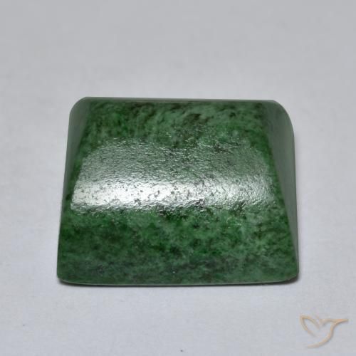 Maw-Senta-Senta verde escuro Natural 19.98ct, Quadrado, Opaco