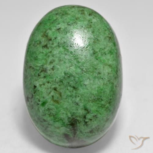 33.92ct Natural Verde escuro Maw-Senta-Senta, oval, Opaco