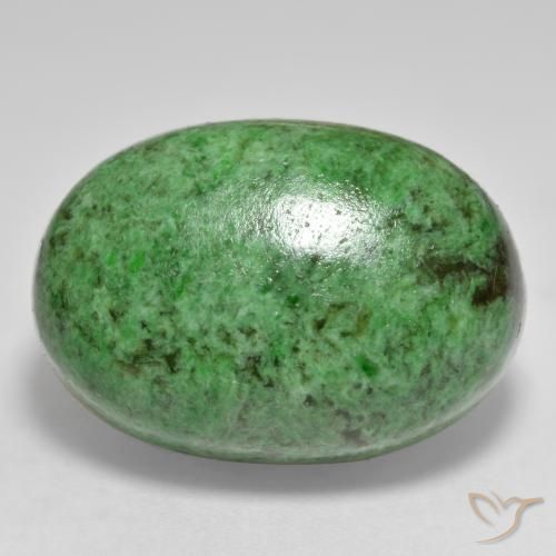 Maw-Senta-Senta Verde escuro Natural 33.92ct, oval, Opaco