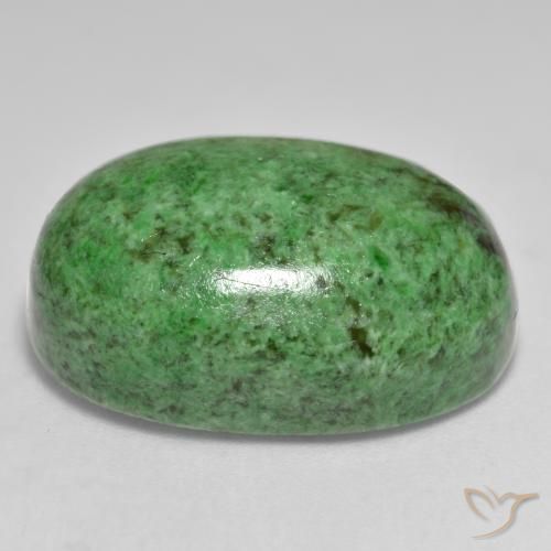 Maw-Senta-Senta Verde escuro Natural 33.92ct, oval, Opaco