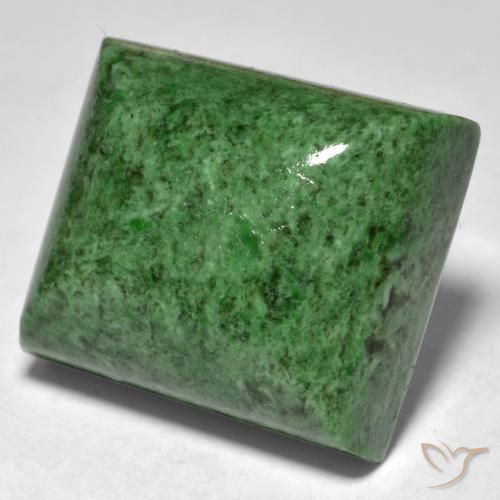 Maw-Senta-Senta Verde escuro Natural 34.26ct, baguete, Opaco