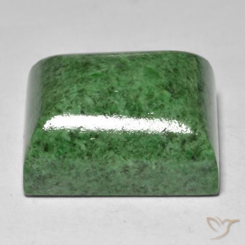 Maw-Senta-Senta Verde escuro Natural 34.26ct, baguete, Opaco