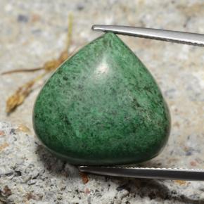 Maw-sit-sit verde natural 28,13ct, formato de pêra, opaco