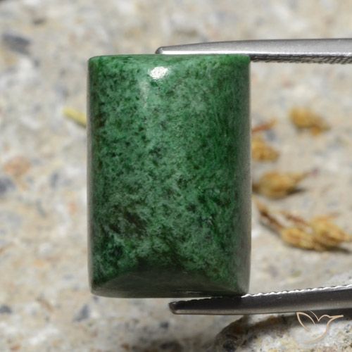 23.85ct Natural Verde médio Maw-Senta-Senta, baguete, Opaco