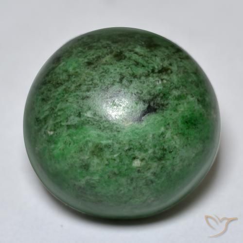 27.40ct Natural verde escuro Maw-Senta-Senta, Redondo, Opaco