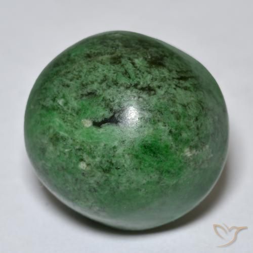 Maw-Senta-Senta verde escuro Natural 27.40ct, Redondo, Opaco