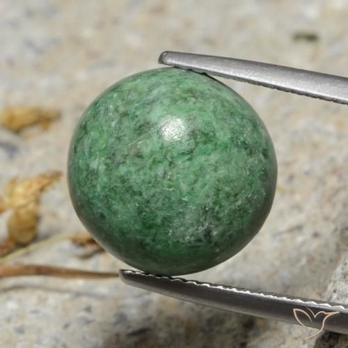 Maw-Senta-Senta Pinho Verde Pálido Natural 9.30ct, Redondo, Opaco