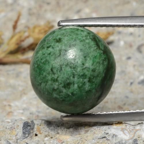 11.32ct Natural Pinho Verde Pálido Maw-Senta-Senta, Redondo, Opaco