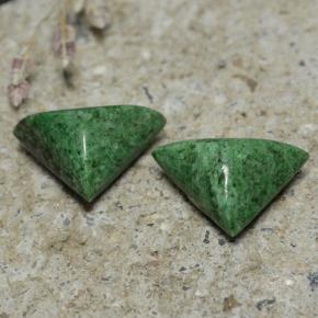Pedras preciosas de Maw-Senta-Senta Verde natural de 7.46 ct, Trilhão, Opaco