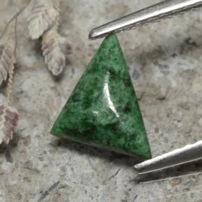 Maw-sit-sit verde natural 0,87ct, trillion, opaco