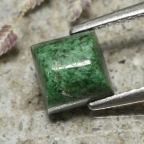 Maw-Senta-Senta Verde escuro Natural 1.70ct, Quadrado, Opaco