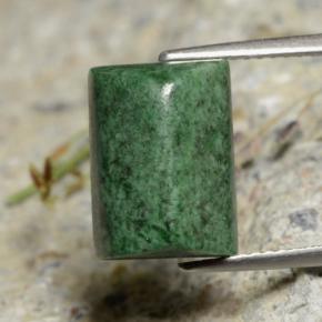Maw-sit-sit verde natural 7,12ct, baguete, opaco
