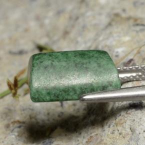 Maw-sit-sit verde natural 7,12ct, baguete, opaco