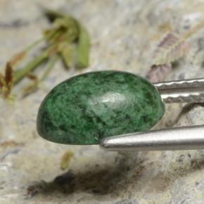 Maw-sit-sit verde natural 2,54ct, corte oval, opaco