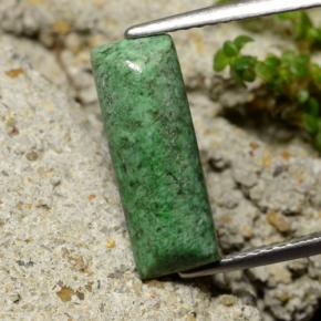 Maw-sit-sit verde natural 3,09ct, baguete, opaco