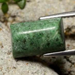 Maw-sit-sit verde natural 5,85ct, baguete, opaco