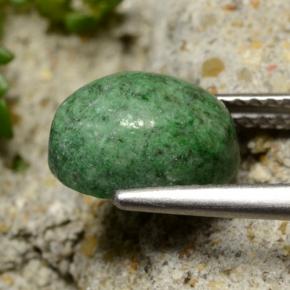 Maw-sit-sit verde natural 2,89ct, corte oval, opaco