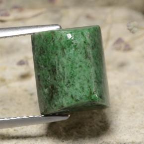 Maw-sit-sit verde natural 8,92ct, baguete, opaco