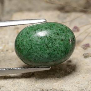 Maw-Senta-Senta Verde escuro Natural 11.47ct, Corte Oval, Opaco