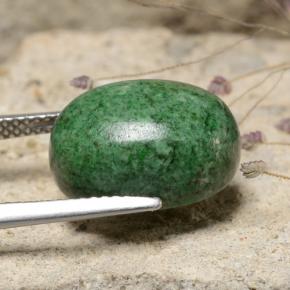 Maw-Senta-Senta Verde escuro Natural 11.47ct, Corte Oval, Opaco