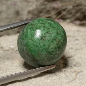 Maw-Senta-Senta Verde médio Natural 13.27ct, Redondo, Opaco