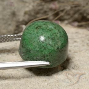 Maw-Senta-Senta Verde médio Natural 13.27ct, Redondo, Opaco